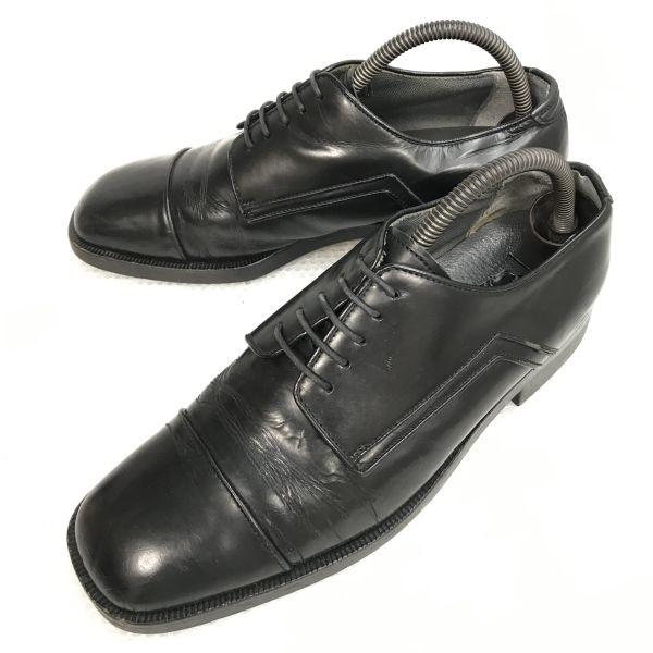 

AGRESSION Square Toe Straight Tip Leather Dress Shoes Black Size 26.0cm