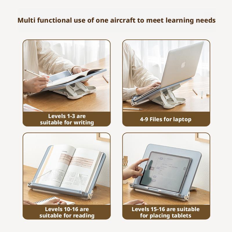 Table Reading Stand, Table Reading Stand, Book Holder, Sitting Position, Multi-functional Plastic