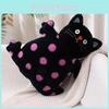 Cute Polka Dot Cat Plush Toy Adorable Kitty Expression Pillow Sofa Cushion Doll Soft And Comforting Stuffed Animal