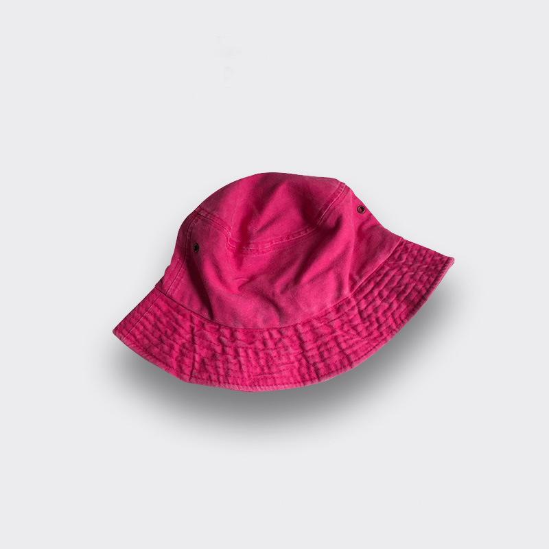 High quality washed light board solid color bucket hat women's spring and summer thin versatile basin hat tide sun hat
