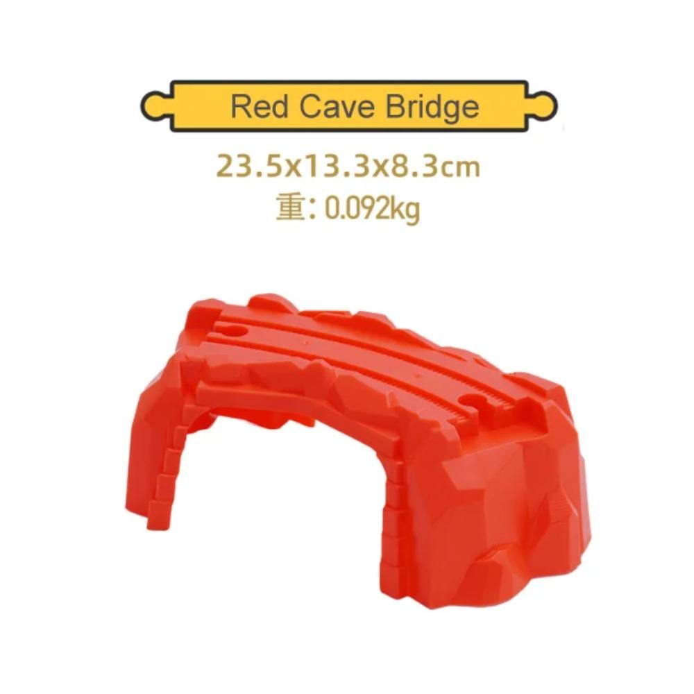 Wooden Train Track Scene Building Accessories Cave Tunnel Compatible with Thomas Tank Engine Track Toys Ages 3-6