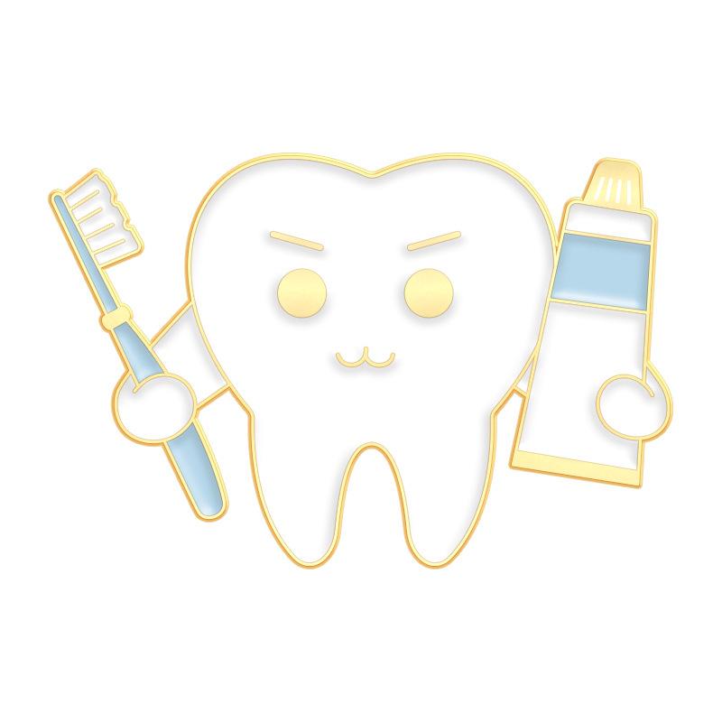Versatile Cartoon Love Teeth Fun Badge: Quirky, Creative, and Exquisite Small Accessories for Clothing and Bags.
