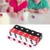 Acrylic Dice Game Props for Children Black White Square Corner Digital Dice Kit