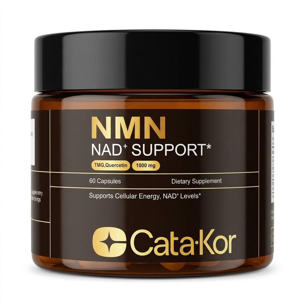 Cata-Kor Integratore NMN-1000 mg, Supporta l'Energia Cellulare e i Livelli di NAD+ - Integratore Alimentare di Vitamine Assistenza Sanitaria 1 BOX