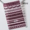 1pcs White 5D Pearl Lace Wave Lines Nail Art Stickers Elegant Exquisite Nail Decoration Decals DIY Self Adhesive Transfer Slider