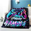 Game Enthusiast Customize Your Name Blanket Used For Chair Office Sofa Bed Camping Soft And Warm Giving Friends And Relatives Birthday Graduation Gift