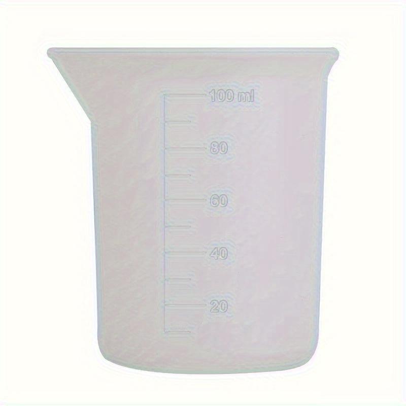 4pcs/set 50ml 100ml Silicone Measuring Cup Transparent with Scale Food-Grade Separating Cups DIY Cake Epoxy Resin Jewelry Making Tools
