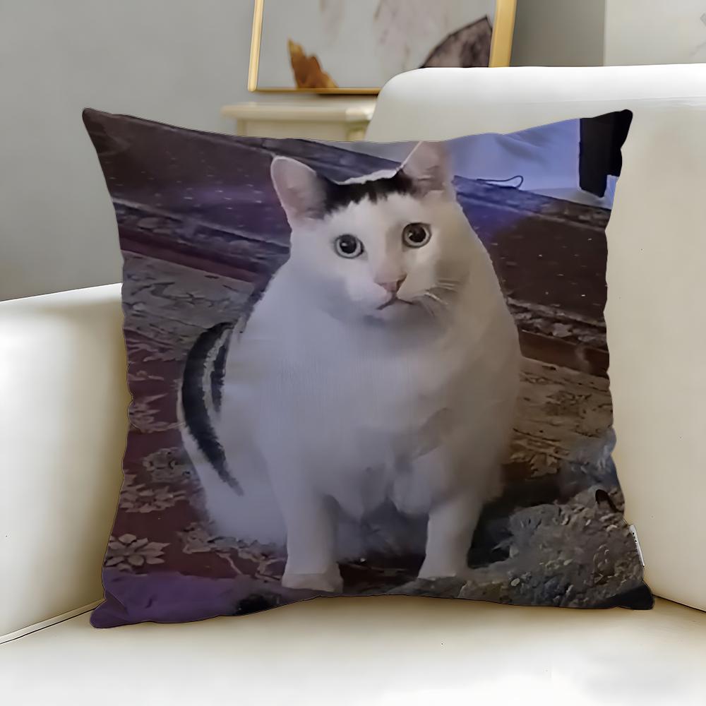 Classic Theme Pet Cat Cushion Cover Soft & Easy-Wash Pillow Case – Versatile For Couch, Bed, Travel And Office