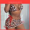 Damen Sexy Print Badeanzug Set Aus Polyesterstoff Für Wassersport Und Poolpartys