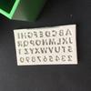 English Letter/number Silica Gel Mold DIY Fangdan Cake Decoration Candy Chocolate Mold Baking Tool