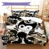 Bendy Pattern Bedding Quilt Set Quilt Cover Pillowcase Home Decoration Gift (1 * Duvet Cover + 2 * Pillowcase, Without Core)
