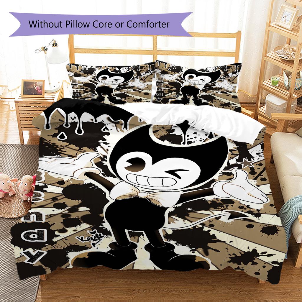 Bendy Pattern Bedding Quilt Set Quilt Cover Pillowcase Home Decoration Gift (1 * duvet cover + 2 * pillowcase, without core)