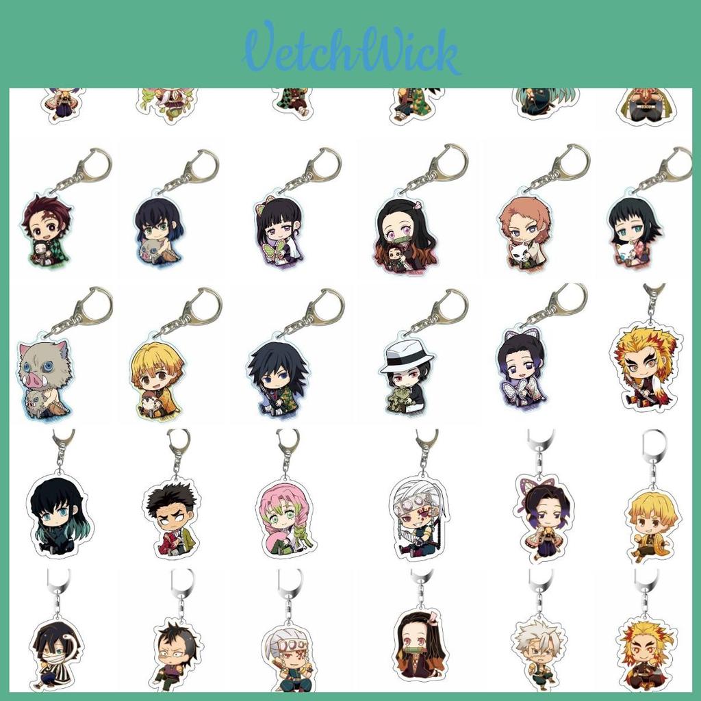 Demon Slayer Anime Cartoon Character Acrylic Keychain Bag Pendant Accessories Stylish And Durable