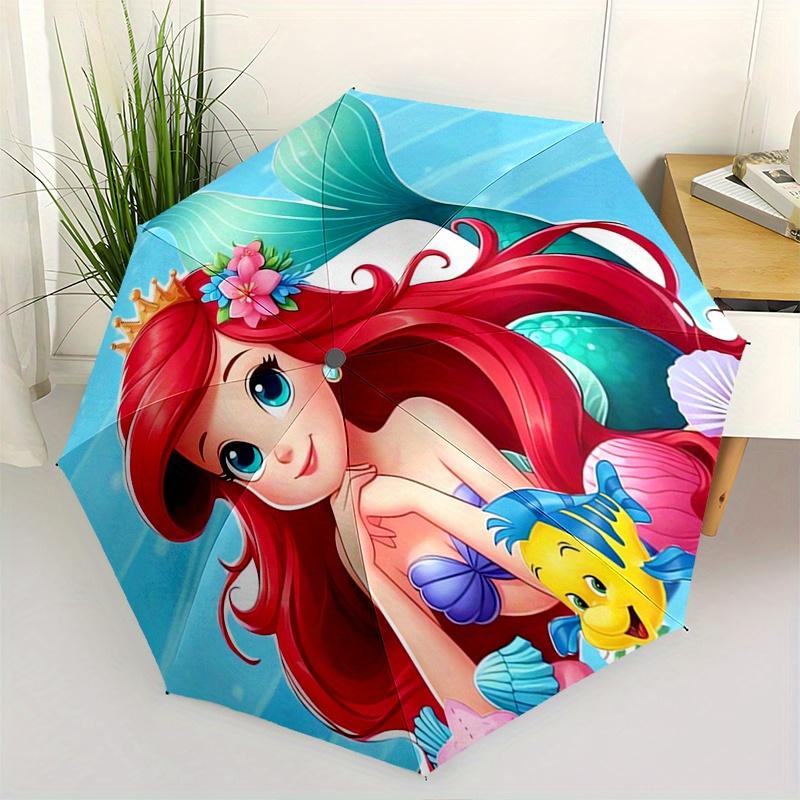 

Mermaid,Underwater Automatic Umbrella - Tri-fold Portable Umbrella, Best Holiday Gift for Men and Women, Durable Iron Frame, Playful Design,