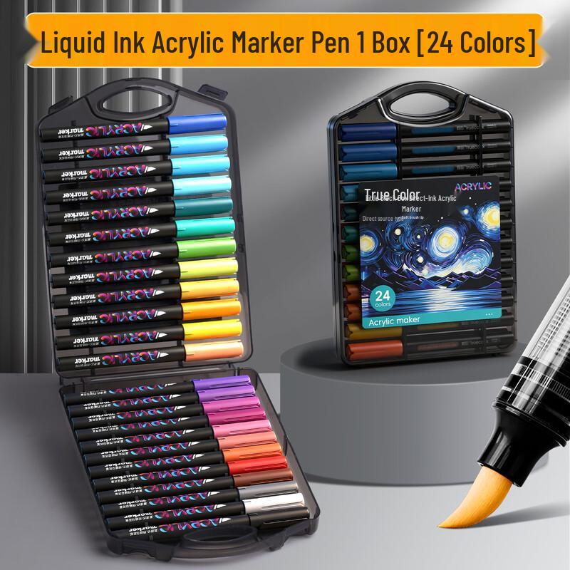 Soft-Tip Acrylic Marker Pen Set