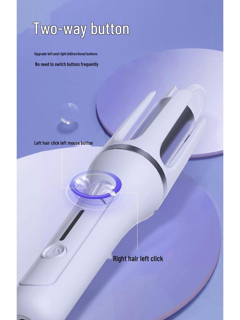 32mm Automatic Curling Iron with Negative Ions – Gentle Hair Care for Large Waves & Water Ripples.