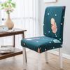 High Elastic Household Chair Cover One-piece Dining Table Chair Cover Chair Cover Fabric Four Seasons