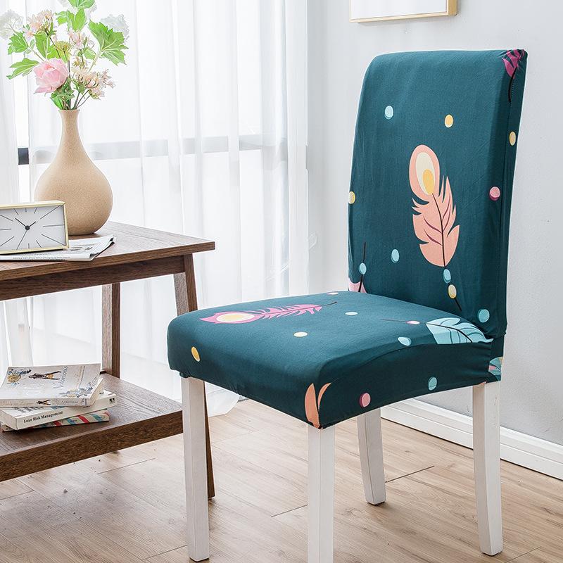 High Elastic Household Chair Cover One-piece Dining Table Chair Cover Chair Cover Fabric Four Seasons