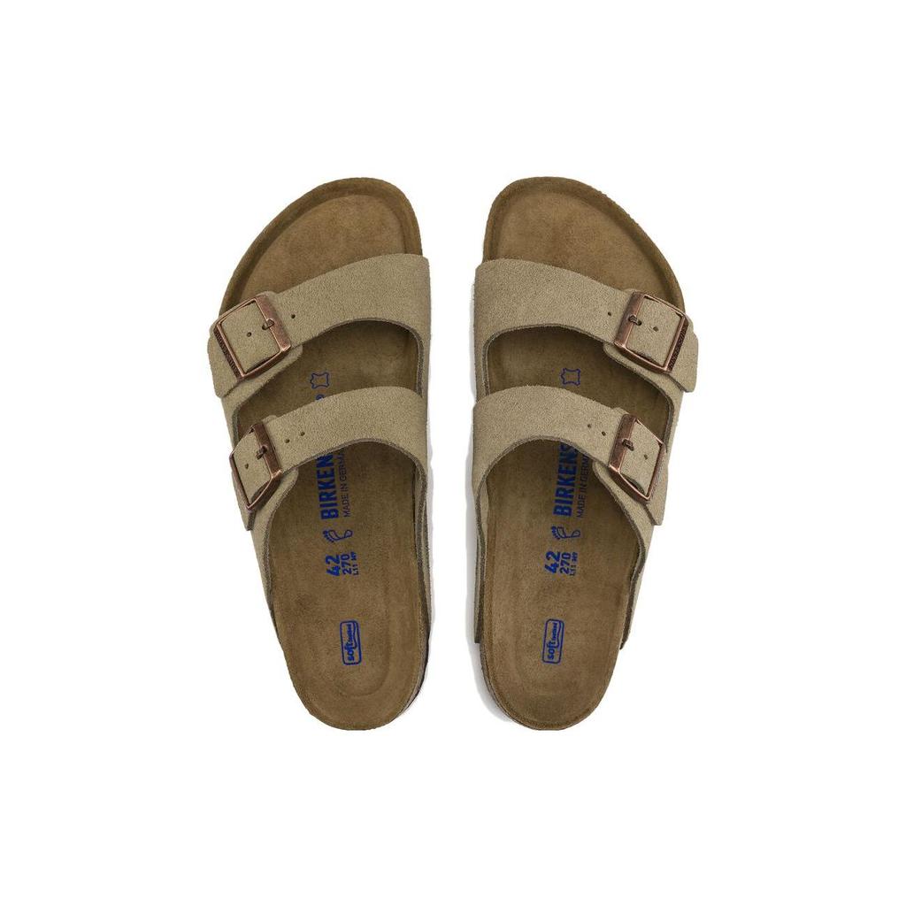 Birkenstock Arizona Suede Taupe Unisex Sneakers Tan 0951301