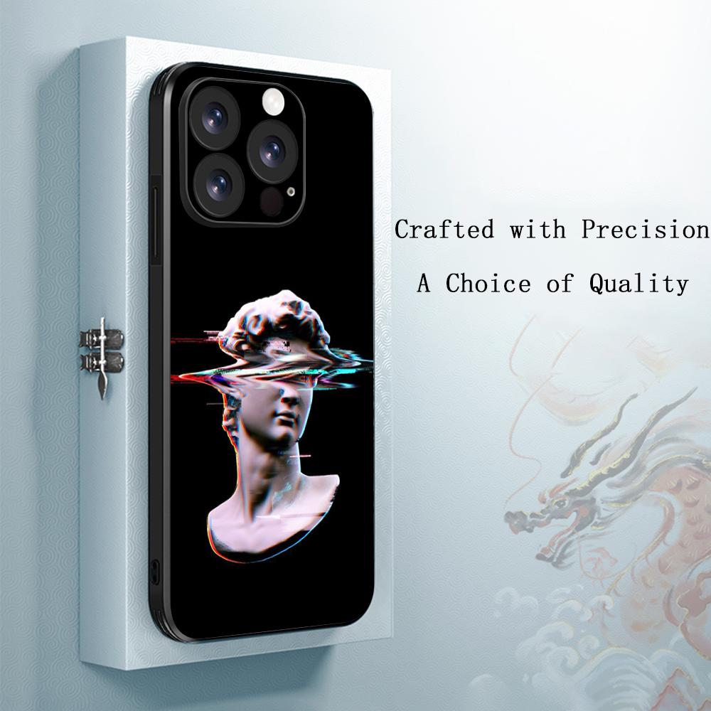 

Roman statues cool hip-hop poster design Phone Case For iPhone 17 16 e 15 14 13 12 Plus Mini Pro Max Soft black Shockproof Cover iPhone 13 Pro