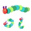 Jeankak Cylindrical Design Strong and Playable Wooden The Very Hungry for Kids Toy, Caterpillar,
