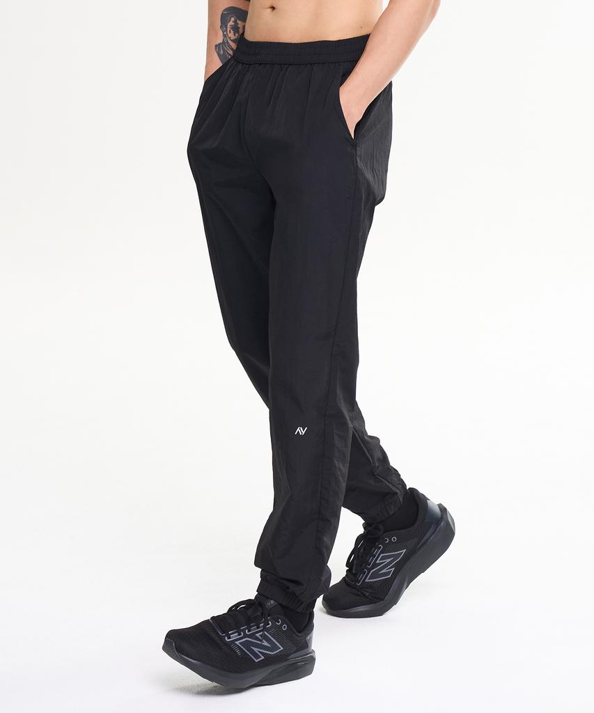 Leijibi Camp Running Sports Pants Windbreaker Jogger Pants M Black