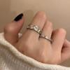 Female Niche Cool Style Fashionable Personality Element Ring with An Open Mouth Ring