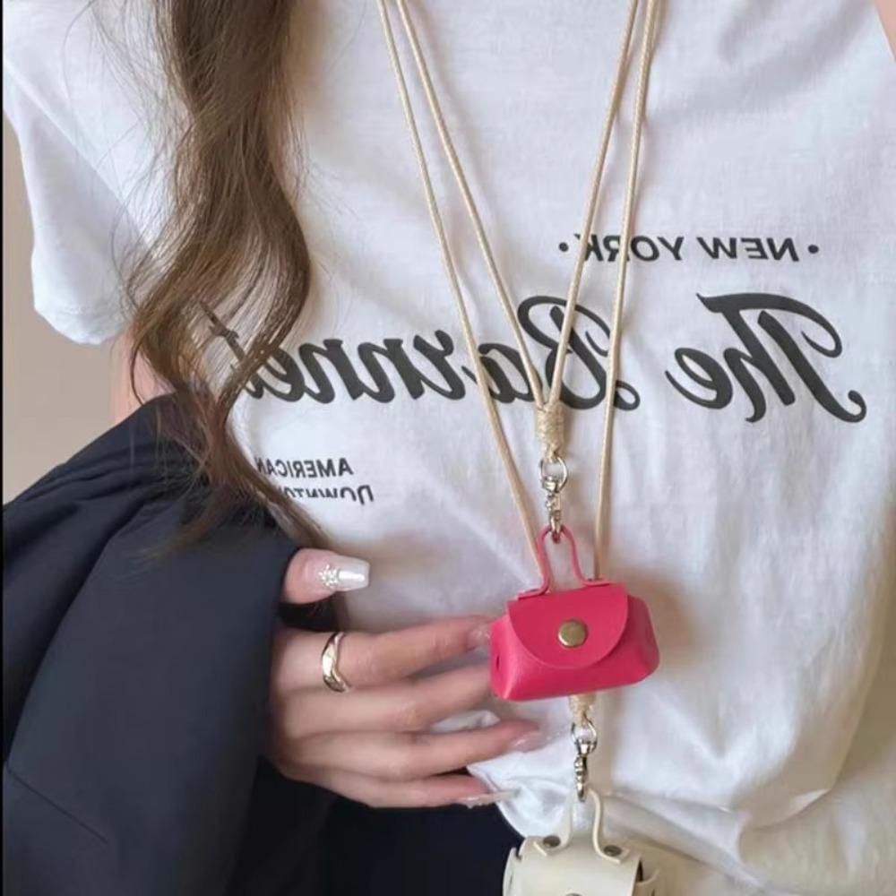 Leather Headphone Bag Gifts Women Necklace New Long Sweater Chain  Women