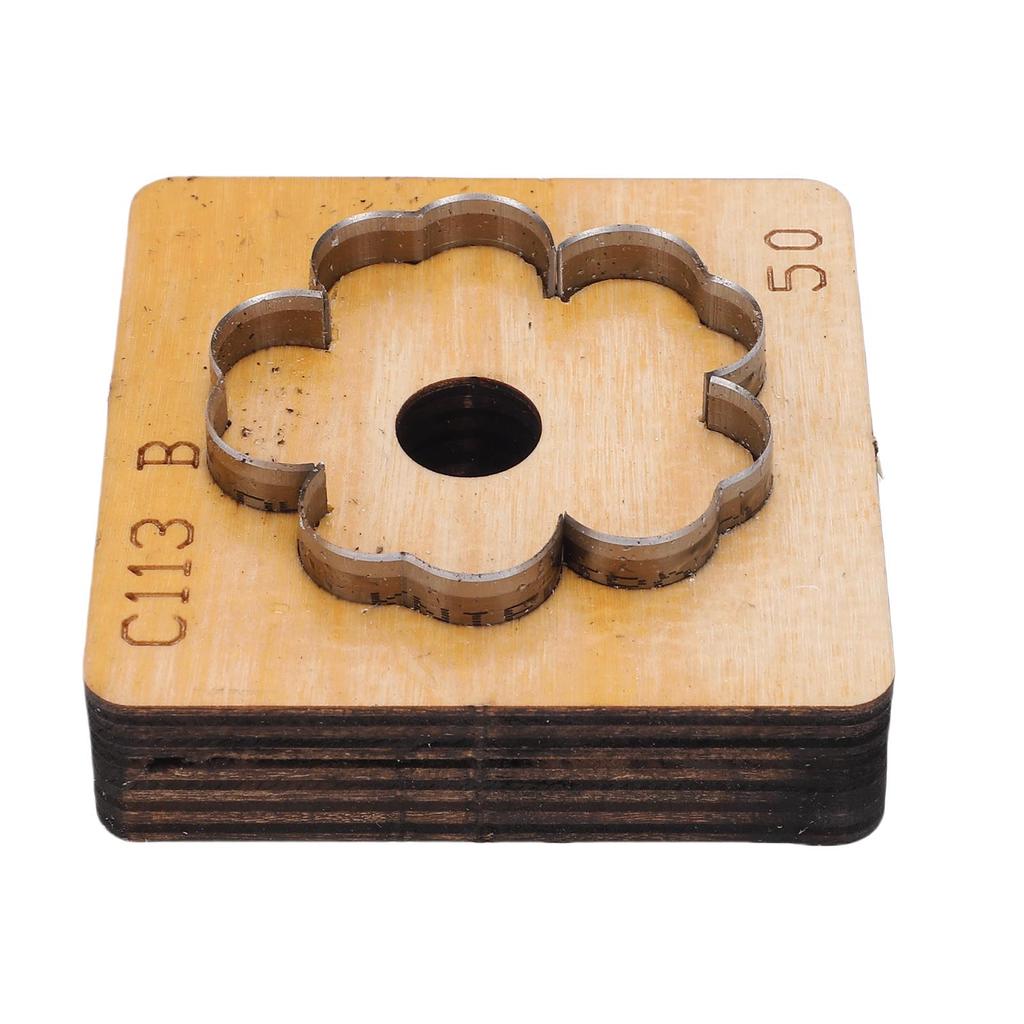 Flower Leather Cutting Die Carbon Steel Leather Craft Punching Mold for Keychain Bag Decoration