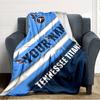 Name Custom Tennessee Titans Logo Print Flannel Blanket High Quality Warm Comfortable Cover for All Seasons Perfect for Gifts Home Decor