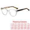 TR90 Anti Blue Light Transparent Cat Eye Reading Glasses Ultralight Computer Eyewear Optical Lens Hyperopia Women Glasses