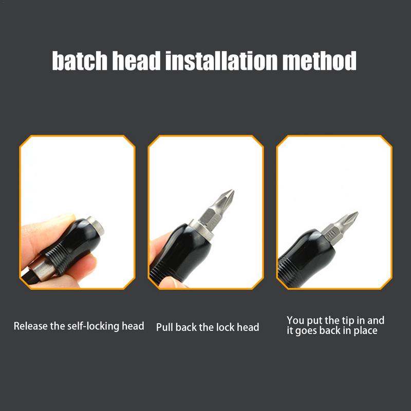 Drill Bit Set 50X Power Screwdriver Drill Impact Drill Bit Woodworking Drill Bits Screwdriver Drill Adapter With Storage Box