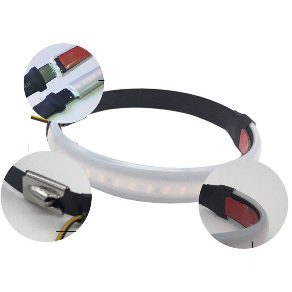 Quality  45mm-70mm Red/Blue/Yellow/White Indicator Motorcycle SMD LED Strip Fork Turn Signal Light