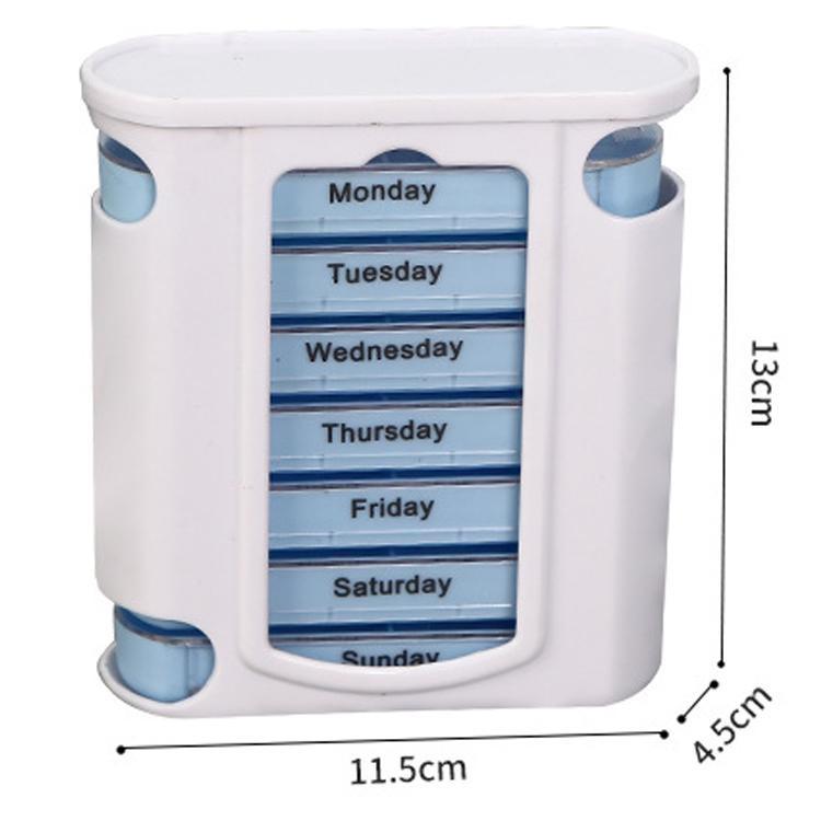 1pcs 28grids Pill Box Container Organizer Medicine Weekly Storage Pill 7 Day Tablet Sorter Box Case