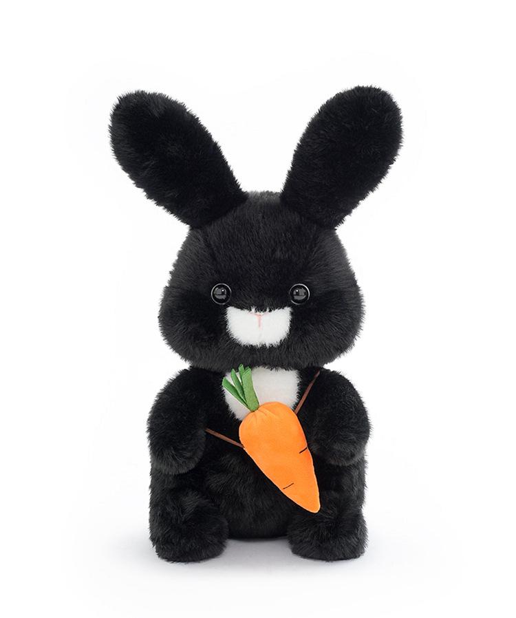 Hugs Baby Genuine Plush White Rabbit Holding Carrot - Creative Gift Toy