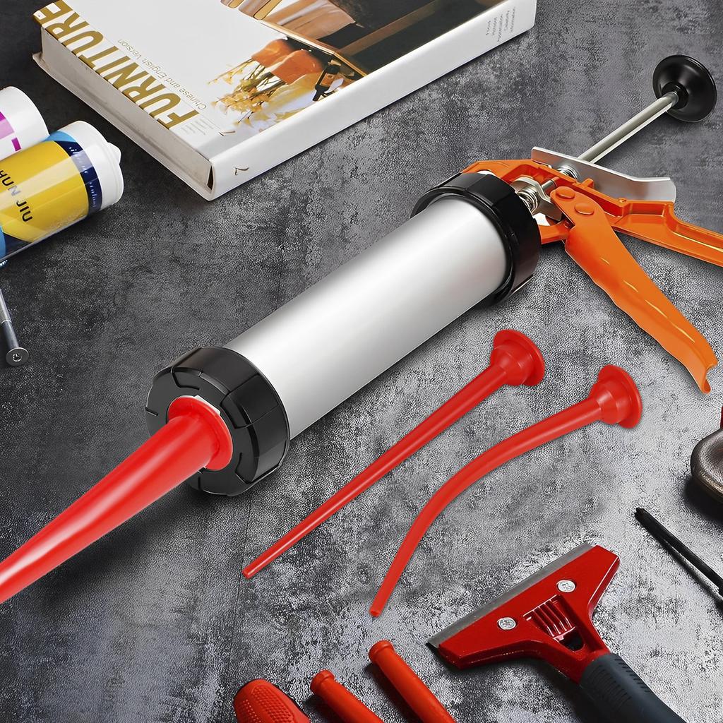 Caulking Nozzle Plastic Caulk Nozzle Applicator Extension Tool Replacement Door Window Long Caulking Nozzle for Kitchen Bathroom