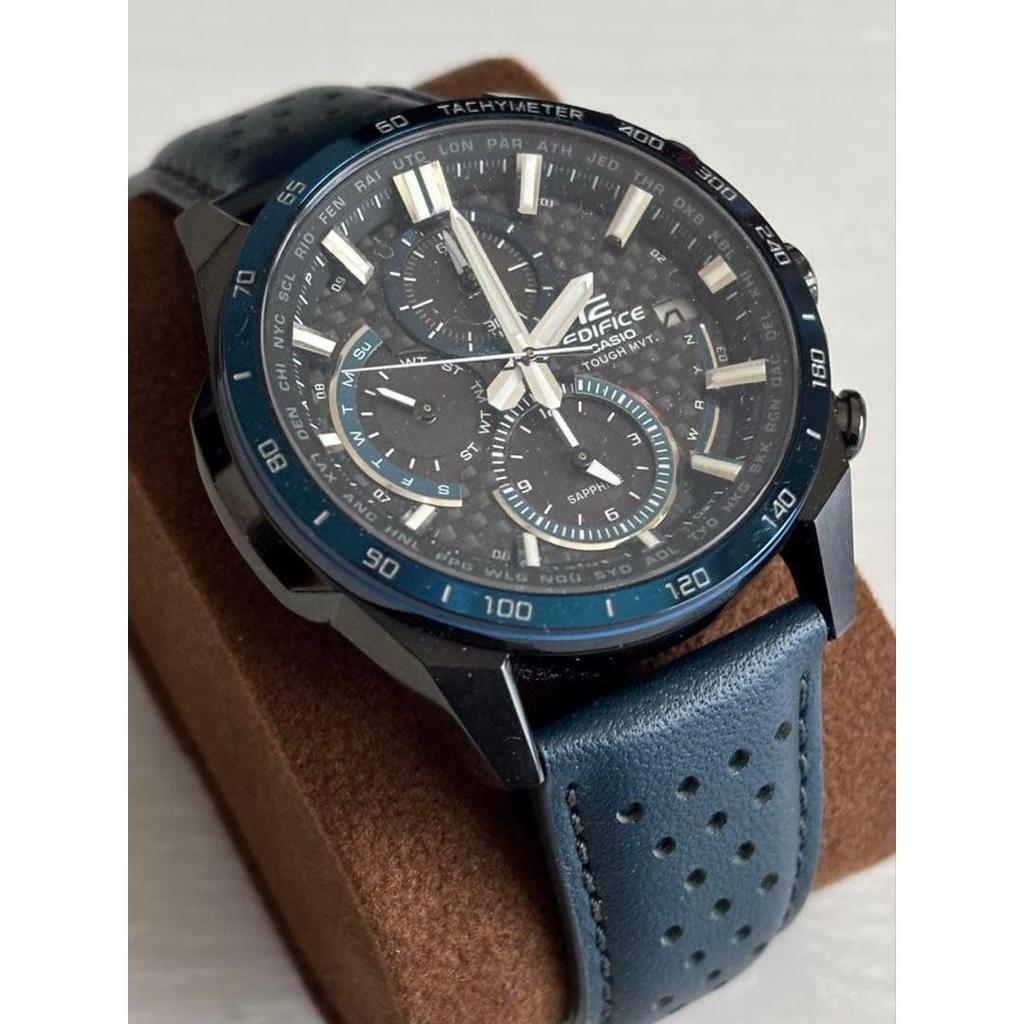 Used Casio Chronograph EQW-A2000CL-2AJF Radio-controlled Solar Leather Strap