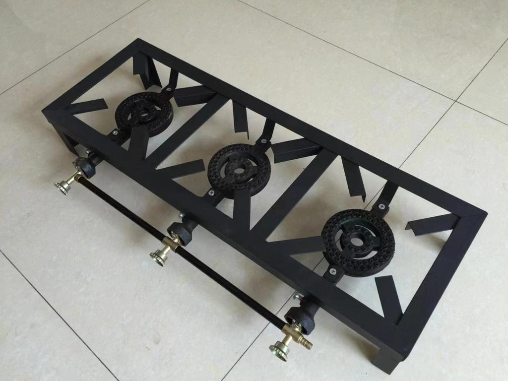 High-Power Cast Iron Propane Gas Stove with Stand for Outdoor Patio Cooking