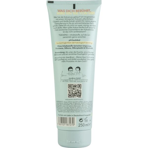 Jean&Len Shower Cream Oil Coconut & Vanilla 250ml