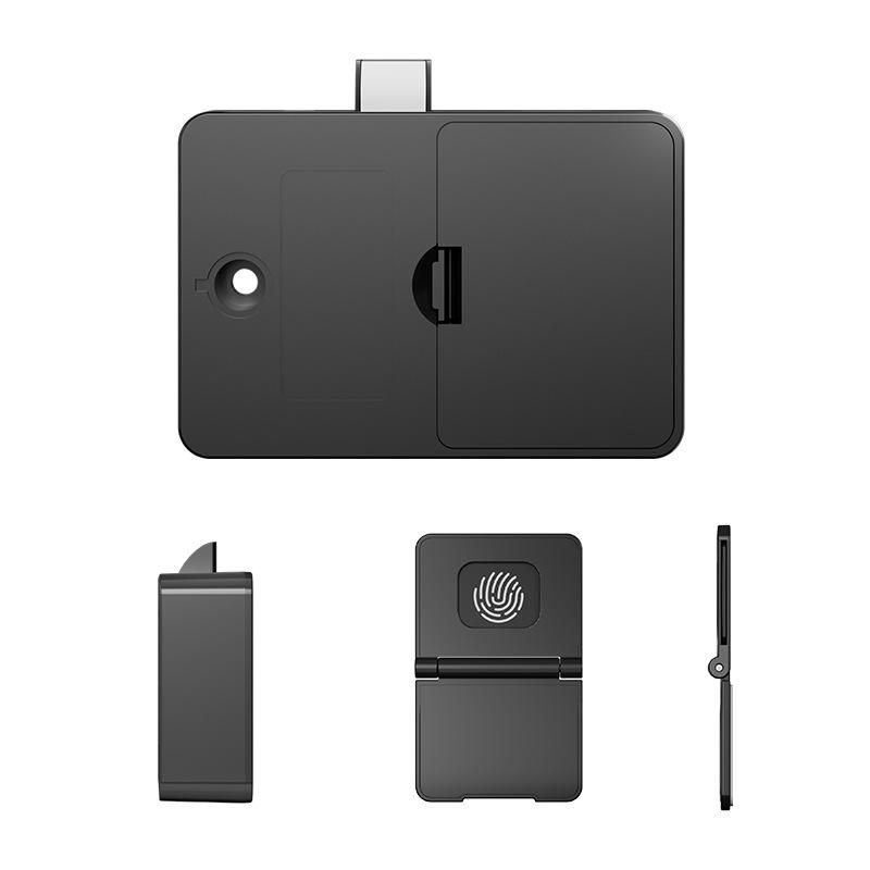 Smart NFC No-Drill Sauna & Wardrobe Card Swipe Lock Chinese Packaging - Black