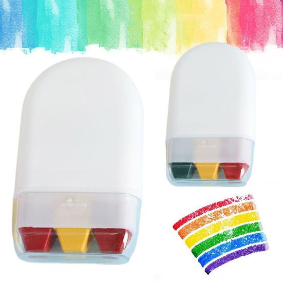 Face Body Paint Brush Compact Design Portable High Pigment Painting Palette Non-Fading Rainbow Crayon Party Supplies