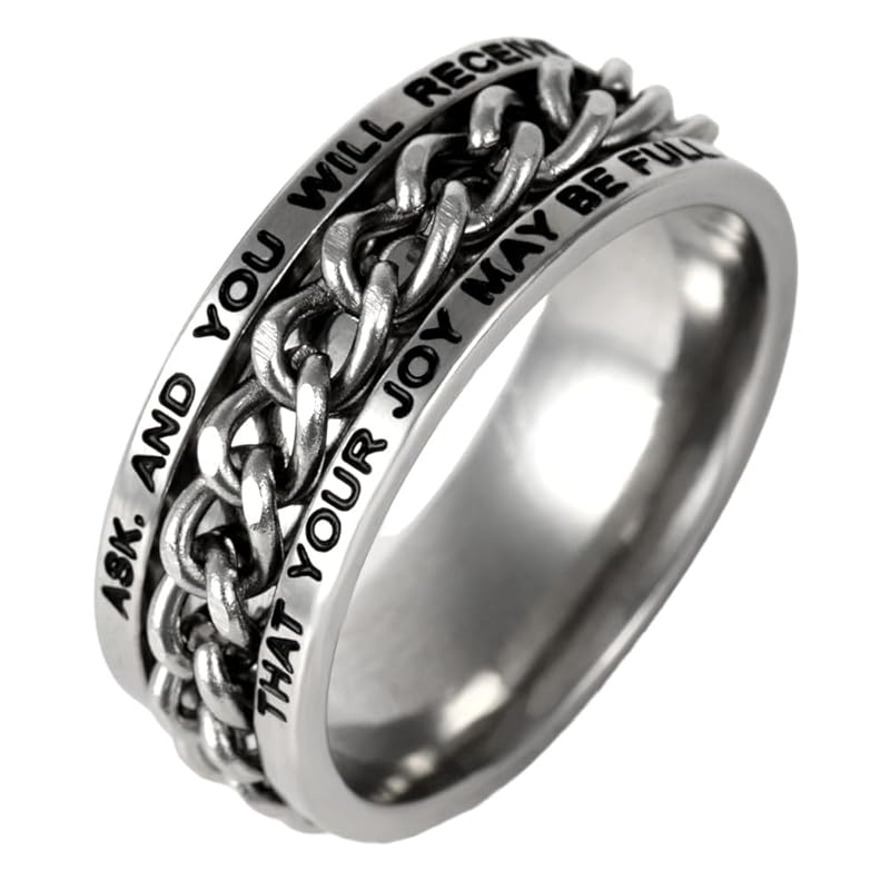 

[sakuto] ring men s ring kihei chain stainless message (17)