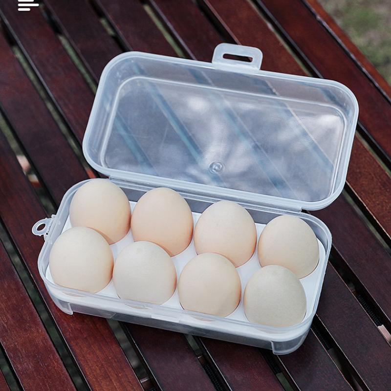 Venkovní nárazuvzdorný úložný box na vejce, přenosný kempingový nerozbitný podnos na vejce, domácí plastový ochranný box, cestovní nerozbitný