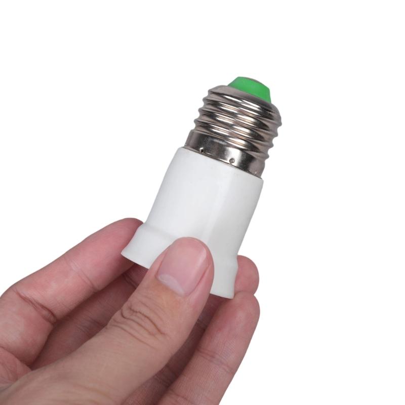 3PCS E27 Lamp Holder Extender 65mm Plastic Metal Base Light Bulb Elongator For Easy Installation Of Light Bulbs