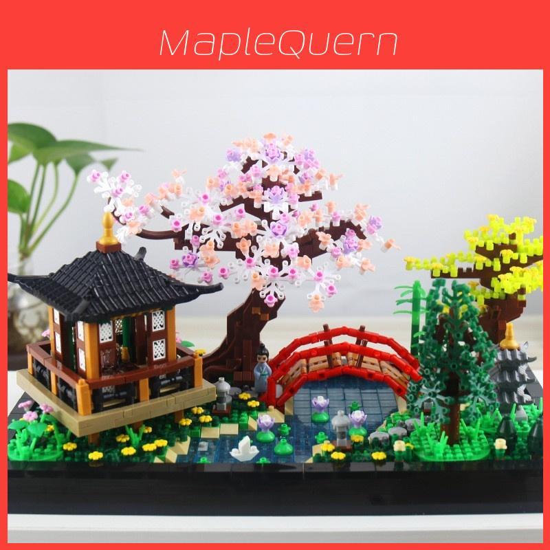 Kit di blocchi da costruzione Micro Abs Per Decorazione Giardino Zen Gioco Creativo Fai da Te