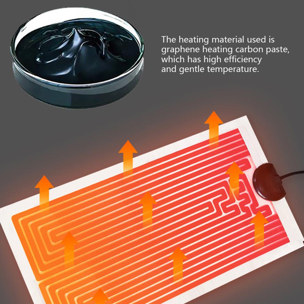 Adjustable Temperature 5-45W Reptiles Heat Mat EU/US/UK Plug Climbing Pet Heating Warm Pads Thermal Insulation Equipment