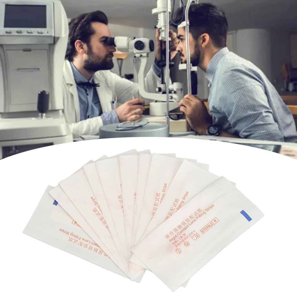10pcs Ophthalmic Fluorescence Touch Strip Accurate Professional Non Invasive Examination Fluorescein