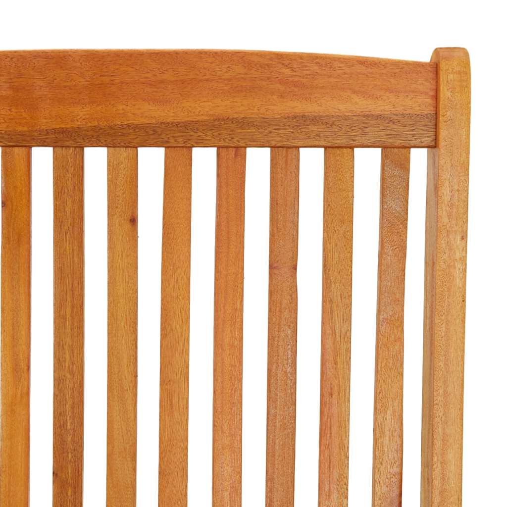 Folding Garden Chairs 2 pcs Solid Eucalyptus Wood