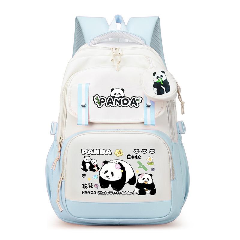Schoolbag New Panda Huahua Primary and Secondary School Students High School Students Schoolbag Cute Large Capacity High Value Backpack Fashion