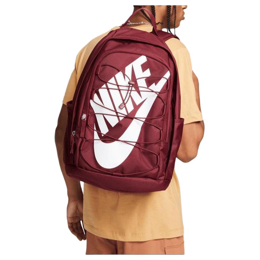 New Nike Hayward Polyester Backpack Unisex Dark Beetroot & White DV1296-638